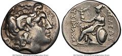 Ancients Greek Ancients THRACIAN KINGDOM. Lysimachus (305-281 BC). AR tetradrachm (27mm, 16.73 gm, 1h). NGC Choice Fine 5/5 - 3/5, brushed. Uncertain mint. Diademed head of deified Alexander III right