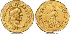 Ancients Roman Imperial Galba (AD 68-69). AV aureus (20mm, 7.10 gm, 5h). NGC Fine 5/5 - 3/5, scuffs, edge marks. Rome, July-August AD 68. IMP SER GALBA CAESAR AVG P M, laureate head of Galba right / S