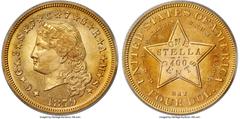 Proof Four Dollar Gold Pieces 1879 $4 Flowing Hair, Judd-1635, Pollock-1833, JD-1, R.3, PR65 PCGS. The 1879 Flowing Hair stella is one of the most popular and charismatic issues in the history of Amer