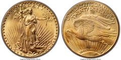 Saint-Gaudens Double Eagles 1932 $20 MS64 PCGS. CAC. Only one example of the 1933 Saint-Gaudens double eagle is legal to own, making the 1932 the final collectible issue of the extremely popular serie