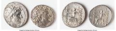 Ancients Ancient Lots ANCIENT LOTS. Greek. Seleucid Kingdom. Alexander II Zabinas (128-122 BC). Lot of two (2) AR tetradrachms. VG-Choice Fine. Includes: Two AR tetradrachms of Alexander II Zabinas, d