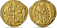 Greece Chíos Chíos. Filippo Maria Visconti, Duke of Milan gold Ducat ND (1421-1436) MS63 NGC, Fr-4. 3.51gm. Struck in the style of the Venetian Ducat. Includes Heritage Auction Tag Auction 458 Jan 200