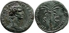 Nerva (96 - 98 AD). AE sestertius (32mm, 23.63 gm, 6h). AD 96, Rome. IMP NERVA CAES AVG P M TR P COS II P P; laureate head of Nerva to r. / FISCI IVDAICI CALVMNIA SVBLATA (the insult of the Jewish Tax