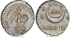 Ancients Roman Imperial Civil War (AD 68-69). AR denarius (18mm, 3.48 gm, 12h). NGC Choice VF S 4/5 - 4/5, brushed. Uncertain mint in Gaul or Spain. SALVS GENERIS HVMANI, Victory standing right, inscr