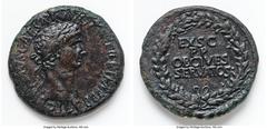 Ancients Roman Imperial Claudius I (AD 41-54). AE sestertius (36mm, 23. 49 gm, 6h). Choice VF. Rome, ca. AD 50-54. TI•CLAVDIVS•CAESAR•AVG•P•M•TR•P•IMP•P•P•, laureate head of Claudius I right / EX•S•C•