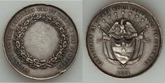 Medals 1874 -1973 Assemblage, Fonrobert 8177 Bogota Exhibition in 1874 is attractive 44 mm silver featuring "nifty National Arms" raised up from the surface. Agricultural Exposition of 1880 recognized