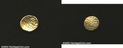 Celtic Coinage. Britain, Chute type. Circa 85-55 B.C. AV (gold) stater. Abstract head right of Apollo/Disjointed horse left. 6.00 g. Van Arsdell 1205, Mack 32. VF This is one of the earliest Celtic go