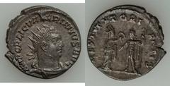 ROMAN EMPIRE. Maximinus I Thrax - Postumus. Lot of four (4) AR antoniniani and denarii. Includes: Maximinus I Thrax. AR denarius (Victory reverse) / Gordian III denarius (Jupiter) / Valerian I antonin