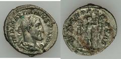 ROMAN EMPIRE. Maximinus I Thrax - Gordian III. Lot of four (4) AR and Æ. Includes: Maximinus I Thrax Æ sestertius (Salus reverse) / Gordian III 2 AR denarii (Diana Lucifera; emperor with standards) / 