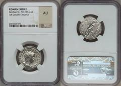 ROMAN EMPIRE. Gordian III - Philip I. Lot of five (5) AR antoniniani. Includes: Gordian III (3) (Jupiter; Hercules; Emperor reverses) / Philip I (2) (Securitas; Aequitas). All graded NGC, Ch XF to AU.