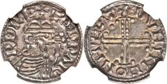 Edward the Confessor (1042-66) Penny ND, S-1182, Hammer Cross type, MS63 NGC, a marvelous coin on a perfect flan, boldly struck and featuring a really sharp portrait, with a few tiny ancient marks sho