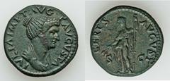 Julia Titi, daughter of Titus (died AD 81). AE dupondius (28mm, 13.23 gm, 6h). Uncertain Thracian Mint under Titus, 79-81 AD. IVLIA IMP T AVG - F AVGVSTA, draped bust of Julia right, hair gathered in 