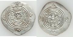 Arab-Sasanian, lot of three (3) choice silver drachms.  Includes: (1) . Arab-Sasanian, ‘Abd Allah b. Khazim, circa 682-692, silver drachm (4.01g, 34mm), MRW (Marw) year 69, A‑19, top star-and-crescent