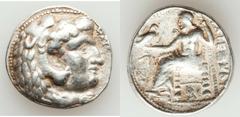 CALABRIA – PAPHLAGONIA. Lot of six (6) AR coins.  CALABRIA. Tarentum. AR nomos. Horseman / Phalanthos on dolphin (2) // MACEDONIAN KINGDON. Alexander III ‘the Great. AR tetradrachm. Heracles / Zeus //