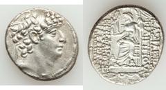 SELEUCID KINGDOM. Lot of two (2) AR tetradrachms.  Includes: (1) Demetrius II, first reign (146-138 BC), AR tetradrachm, mint of Tyre, dated SE 168 = 145/4 BC, diademed, draped bust right / Eagle stan