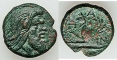 CIMMERIAN BOSPORUS – PTOLEMAIC KINGDOM. Lot of four (4) AR and Æ coins. Includes: (1) CIMMERIAN BOSPORUS. Panticapaeum. Æ 20mm. Head of Pan right / Forepart of Griffin left. Green patina. Nearly Very 