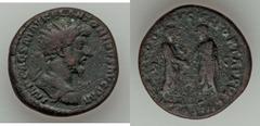 ROMAN EMPIRE. Marcus Aurelius (AD 161-180). Lot of three (3) orichalcum sestertius and dupondii.  Includes: (1) orichalcum sestertius of Divus Marcus, eagle reverse) // (2-3) orichalcum dupondii (Libe