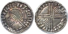 Ireland Hiberno-Norse Penny ND (1035-60), S-6132, Long Cross without Hand type, 14.0 grains, MS65 PCGS, gleaming medieval patina highlighted by iridescence, truly a beautiful penny.