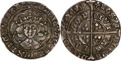 Henry VI Restored (1470-71) Groat ND, S-2082, North-1617 (scarce), Tower mint London, Voided Restoration Cross mm on each side, uncertified, Choice XF, sharply struck and well centered on a full flan 