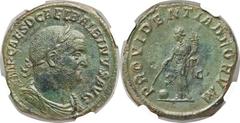 Balbinus (AD 238). Æ sestertius (32mm, 21.31 gm, 12h).  Rome, April-July AD 238. IMP CAES D D CAEL BALBINVS AVG, laureate, draped and cuirassed bust of Balbinus right / PROVIDENTIA DEORVM S - C, Provi