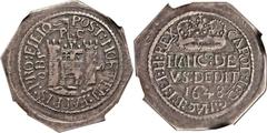 Charles I Pontefract Siege "Post-Mortem" Shilling 1648, S-3151, VF30 NGC. Struck after the execution of Charles I and issued in the name of Charles II, this extremely rare piece is well-detailed for t