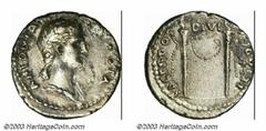 Antonia, AR denarius (3.52 g), struck under Claudius, 41-54 A.D., Draped bust right, wearing wreath of corn-ears/Two lighted torches, joined by garland, RIC 68(R2), AXF. A coin representing the daught