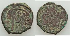 Heraclius - Leo V (AD 610-820). Lot of four (4) Æ coins.  Includes: (1) Heraclius & Sons (AD 610-641), Æ reduced follis (Sear 808), Very Fine // (2) Heraclius, Æ 12 nummi of Alexandria (Sear 853), Ver