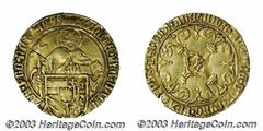 Philippe le Beau (1482-1506) Florin D'Or 1499 au St. Pierre Antwerp Mint. GH-115-1a, Delmonte-85 (R2) Minor flan cracks, otherwise Very Fine for issue. 15th Century dated gold coins are very scarce.