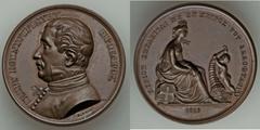 Kiingdom. Bronze Medal 1825 (1836) AU, Wurzbach-4694. Greek War of Independence series. Commemorating the freedom fighter and President of the State Council. Designed by Konrad Lange, 44 mm, 48.43 gm.
