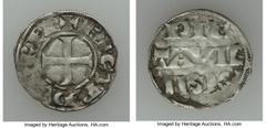 France Pair of Medieval Coins, Anglo-Gallic Denier of Poitou struck for Richard I, (1189-1199), and an Obol of Bearn of late Medieval times. Sold as is, no return lot.HID05401242017