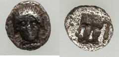 Ancients Greek GROUP LOTS. Greek. Lot of three (3) fractions. Fine. Lot includes: Ionia-Colophon, AR tetartemorion Cilicia-Uncertain mint, AR obol (rare) Sicyonia-Sicyon, AE13 SOLD AS IS, NO RETURNS.H