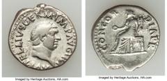 Ancients Roman Imperial Vitellius (July-Dec. AD 69). AR denarius (3.16 gm). Fine. Rome. A VITELLIVS GERM IMP AVG TR P, laureate head of Vitellius right / CONCOR-DIA P R, Concordia seated left, patera 