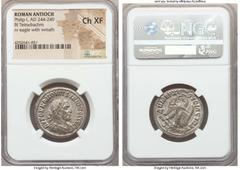 Ancients Ancient Lots ANCIENT LOTS. Roman Provincial. Philip I. (AD 244-249). Lot of two (2) BI tetradrachms. NGC XF-Choice XF. Lot includes: Philip I (AD 244-249). Antioch. BI tetradrachm. NGC XF. Ph