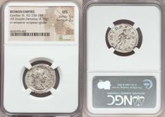 Ancients Ancient Lots ANCIENT LOTS. Roman Imperial. Gordian III (AD 238-244). Lot of three (3) AR antoniniani. NGC AU-MS. Lot includes: Gordian III (AD 238-244). AR antoninianus. Providentia reverse. 