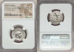Ancients Ancient Lots ANCIENT LOTS. Roman Imperial. Gordian III (AD 238-244). Lot of two (2) AR antoniniani. NGC MS 5/5 - 3/5. Lot includes: Gordian III, AR antoninianus (4.55 gm). Sol reverse. NGC MS