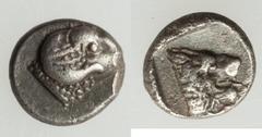 Ancients Ancient Lots ANCIENT LOTS. Greek. 5th-3rd century BC. Lot of three (3) AR fractions. About VF-VF. Lot includes: Caria. Uncertain Mint. AR tetartemorion. Head of ram / Head of lion Caria. Hali