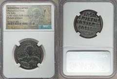 Ancients Ancient Lots ANCIENT LOTS. Byzantine. Ca. AD 527-1035. Lot of three (3) AE folles. NGC Fine-Choice VF. Lot includes: (2) Anonymous issue (AD 1020-1028), AE follis - Class A3. NGC Fine; Choice