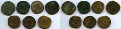 Ancients Ancient Lots ANCIENT LOTS. Roman Imperial. Antoninus Pius-Gordian III (AD 137-244). Lot of seven (7) AE sestertii. Choice Fine. Includes: (2) Antoninus Pius (AD 138-161) // (3) Marcus Aureliu