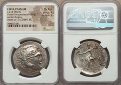 Ancients Greek LYCIA. Phaselis. Ca. 218-185 BC. AR/AE fourrée tetradrachm (34mm, 14.82 gm, 11h). NGC Choice AU 4/5 - 3/5. Ancient forgery, imitating issue in the name and types of Alexander III the Gr