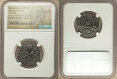Ancients Ancient Lots ANCIENT LOTS. Byzantine. Ca. AD 1028-1081. Lot of three (3) AE folles. NGC VF-Choice VF. Includes: Anonymous issue (AD 1028-1042), AE follis, Class B, NGC Choice VF // Anonymous 