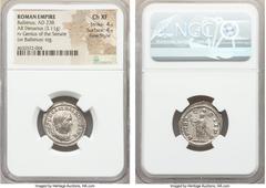 Ancients Balbinus (AD 238). AR denarius (21mm, 3.11 gm, 12h). NGC Choice XF 4/5 - 4/5, Fine Style. Rome. IMP C D CAEL BALBINVS AVG, laureate, draped, cuirassed bust of Balbinus right, seen from front 