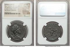 Ancients Marcus Aurelius, as Augustus (AD 161-180). AE sestertius (33mm, 24.66 gm, 12h). NGC Choice XF 5/5 - 3/5, lt. smoothing. Rome, December AD 176-autumn AD 177. M ANTONINVS AVG-GERM SARM TR P XXX