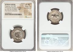 Ancients Pupienus (April-June AD 238). AR antoninianus (23mm, 3.19 gm, 6h). NGC Choice AU 5/5 - 3/5. Rome. IMP CAES PVPIEN MAXIMVS AVG, radiate, draped and cuirassed bust of Pupienus right, seen from 