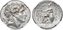 Ancients THRACIAN KINGDOM. Lysimachus (305-281 BC). AR tetradrachm (30mm, 17.16 gm, 12h). NGC MS 5/5 - 4/5, Fine Style, light marks. Pergamum, ca. 287/6-282 BC. Diademed head of deified Alexander III 