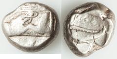 Ancients Greek LYCIA. Phaselis. Ca. 500-440 BC. AR stater (19mm, 11.09 gm, 9h). VF. Prow of galley left in the form of a forepart of a boar / ΦΑΣ, Stern of galley right within incuse square. SNG von A