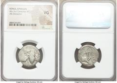 Ancients Ancient Lots ANCIENT LOTS. Greek. Ionia. Ephesus. Ca. 4th-3rd centuries BC. Lot of two (2) AR tetradrachms. NGC VG. Includes: (2) IONIA. Ephesus. AR tetradrachms. Two (2) coins in lot. SOLD A