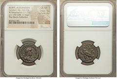 Ancients EGYPT. Alexandria. Gordian I Africanus (AD 238). BI tetradrachm (22mm, 11.21 gm, 11h). NGC Choice VF 5/5 - 4/5. Dated Regnal Year 1 (AD 238). A K M AN ΓOPΔIANOC CEM AΦP EVCEB, laureate, drape