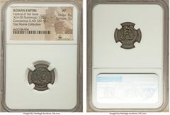 Ancients Festival of Isis, 4th century AD. AE4 or BI nummus (16mm, 1.72 gm, 6h). NGC XF 4/5 - 3/5. Rome, under Constantius II as Augustus, AD 337-361. D N CONSTAN-TIVS P F AVG, pearl-diademed, draped 