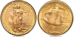 Saint-Gaudens Double Eagles 1932 $20 MS66 PCGS. The 1932 Saint-Gaudens double eagle is one of the rarest dates of the series, and the present coin is one of the finest specimens known. This coin posse