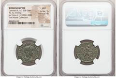 Ancients Roman Imperial Gordian III (AD 238-244). AE as (24mm, 9.69 gm, 1h). NGC AU 5/5 - 4/5. Rome, AD 240. IMP CAES M ANT GORDIANVS AVG, laureate, draped and cuirassed bust of Gordian III right, see